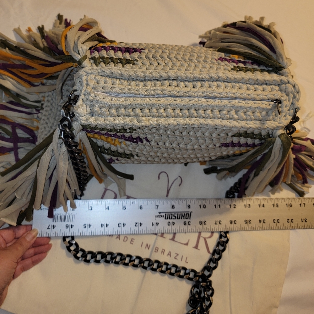 NEW Belier Belier BOLSA Crochet FRINGE Bag - Picture 12 of 16